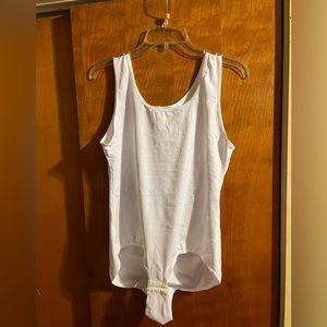 White Scoopneck Tank Shapewear Body Suite